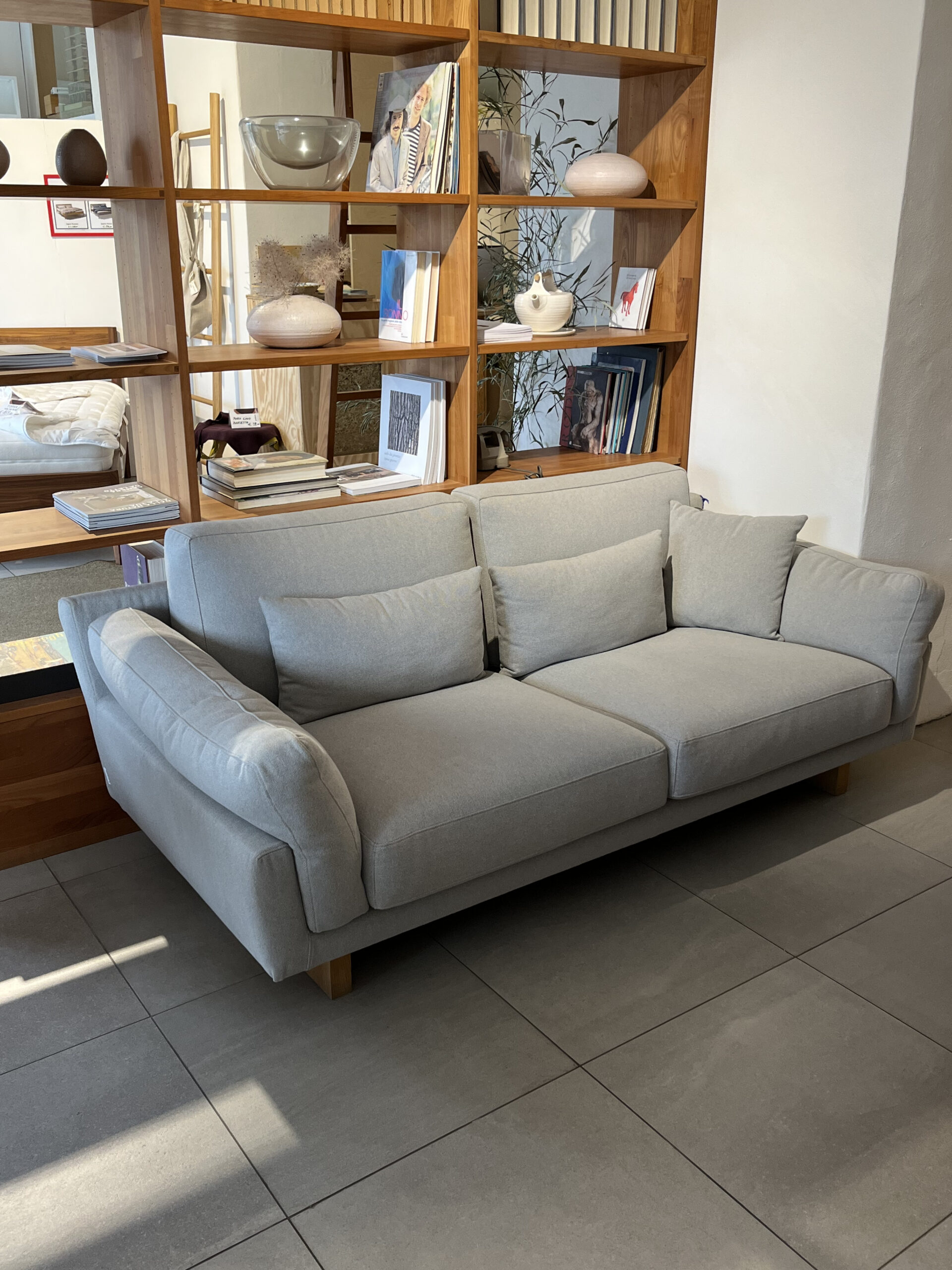 Divano tre posti Pedano Mobili in Legno Naturale